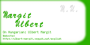 margit ulbert business card